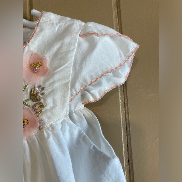 Girl’s 4T Catherine Malandrino White and Pink Dress - Picture 3 of 7